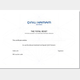 Resim "Total Reset" Hammam Gift Card - English 