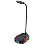 Resim Masaüstü Mikrofon Oyuncu Mikrofonu Işıklı Usb Giriş Xmc 02 