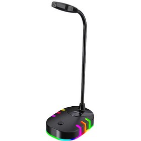 Resim Masaüstü Mikrofon Oyuncu Mikrofonu Işıklı Usb Giriş Xmc 02 