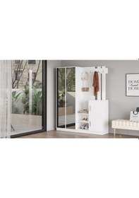 Resim Robin Home Benjamin Vestiyer Portmanto Ayakkabılık Beyaz 