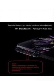 Resim Online Home Market 240W Ultra Hızlı Type-C Şarj Data Kablosu Katlanabilir Standlı Ergonomik Tasarım 1.5M Örgülü 