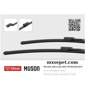 Resim Audi A1 Ön Silecek Takımı 2019-2025 Model Mx028 