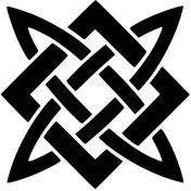 Resim Tribal Şekil Sticker 20 x 20 cm 