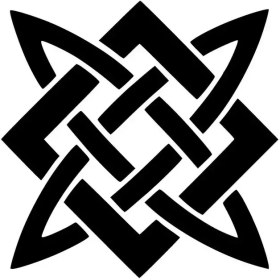 Resim Tribal Şekil Sticker 20 x 20 cm 