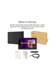 Resim Asus 15.6" Zenscreen Mb166cr 15.6 Ips 1920x1080 5ms Usb-c Mat Ekran Taşınabilir Usb Monitör 