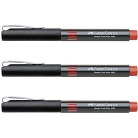 Resim Faber-castell 5405 İğne Uçlu Roller Kalem 0.5 Mm Kırmızı 3 Adet 