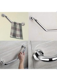 Resim 32 Q Açılı Tutunma Barı Gümüş 