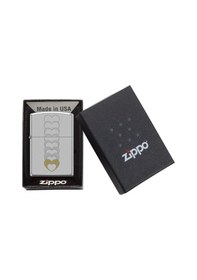 Resim Zippo Heart Pattern Design Çakmak Çok Renkli 