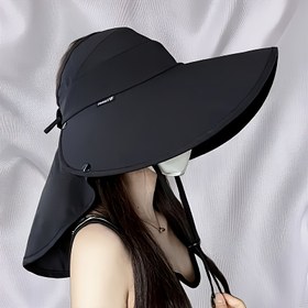 Resim Yazlık Düz Renk Geniş Kenarlı Güneş Şapkası Üç Renkte Mevcut, Açık Hava Bisikleti İçin Mükemmel. Basit, Kenarlı Olmayan Balıkçı Şapkası, Sarmalı Tasarımıyla. 