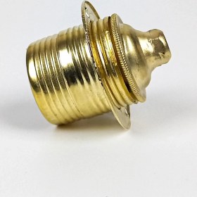 Resim Retro Vitrini Dekoratif E27 Metal Halkalı Gold Renk Duy (1 ADET) 