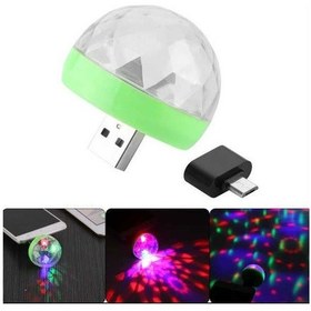 Resim 4w Usb Müzik Ritimli Ledli Sihirli Disko Topu Mikro Usb Otg Adaptörü 