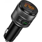 Resim Jingyi Araba Için Bluetooth Fm Verici, Araba Radyo Bluetooth Adaptörü Müzik Çalar Kiti, Destek Qc3.0 Usb Şarj, Ahizesiz Arama, Sd Kart/U Disk (Yurt Dışından) 