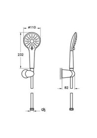 Resim Artema Snow El Duşu Takımı Krom 