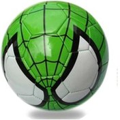Resim Spiderman - Yeşil - Dikişli Renkli Küçük Futbol Topu 