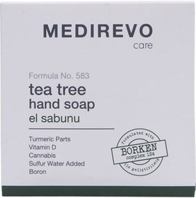 Resim Medirevo Zerdeçal Bor Kenevir Tohumu Yağı Kükürt Suyu D Vitaminli Çay Ağacı Katı Sabun 80 ML 