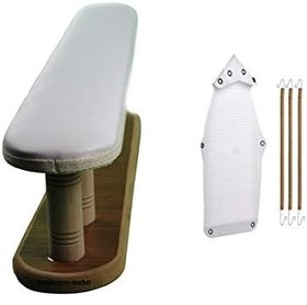 Resim Ütü Altı Plastik Yanmaz Teflon ve Kol Omuz Ütüleme Aparatı Ahşap 