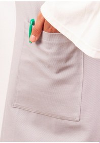 Resim Mutfak Önlüğü Kişiye Ve İsme Özel Nakışlı Mutfak Önlüğü Şef 2 Farklı Renkler Gri 