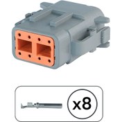 Resim DEUTSCH Dtm06-8s Erkek Konnektör 8 Pin Kablosuz 