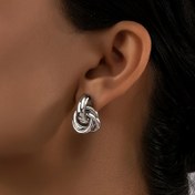 Resim Kadınlar İçin Şık Minimalist Spiral Tasarım - Günlük ve Resmi Takı, Hassas Açık Bej Renkli Güvenli Kapatma - Yıl Boyu Kullanım için Özel Günler ve Gündelik Küpeler 