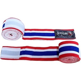 Resim Dragondo 83818 Thailand Bayraklı 3,5 Metre Elastik Bandaj Boks Bandajı Muay Thai Bandajı Kick Boks Bandajı Çok Renkli 