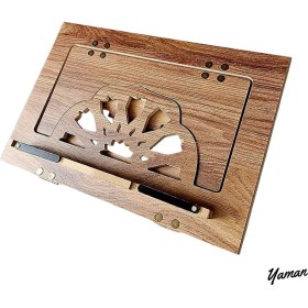 Resim Portatif Rahle & Kitap Okuma Standı Masaüstü Ahşap Kuran Rahlesi Tablet Tutucu 