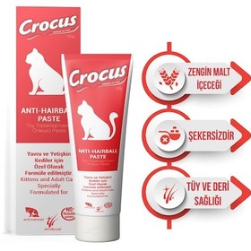 Resim Crocus Kediler İçin Tüy Yumağı Önleyici Malt Macunu 100 G 