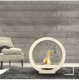 Resim Dekoratif Şömine Beyaz 