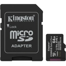 Resim 64 GB Kıngston Canvas Select Plus Mıcro Sd Card CL10 SDCS3/64GB 