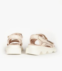 Resim Dericlub Kadın Taşlı Çift Bantlı Sandalet Zy 7901 Pudra 