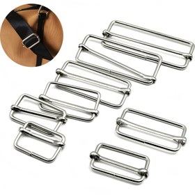 Resim 10 Metal Kare Tokalı Omuz Askısı Ayarlayıcıları, Boyutlar 20/25/32/38/40Mm, Cüzdan Yapımı, DIY El Sanatları, Çantalar, Kemerler ve Evcil Hayvan Kolları için Uygun, DIY Cüzdan Yapımı 