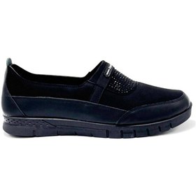 Resim Kindep Büyük Numara Kadın Günlük Ayakkabı Siyah Taşlı Siyah Taşlı 