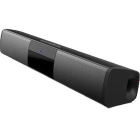 Resim Ev Sineması Uzun Soundbar Fm Radyo Subwoofer Stereo Kablosuz Bluetooth Hoparlör | Taşınabilir Hoparlörler (Siyah)(Yurt Dışından) 