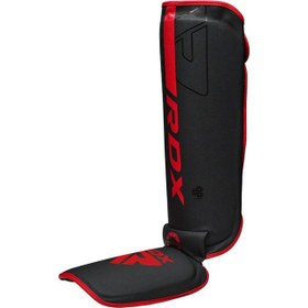 Resim RDX Kara F6 Kaval Koruyucu Profesyonel Muay Thai, Kick Boks ve MMA Koruyucu - KIRMIZI / M 