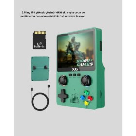 Resim Zero Land Nrzsnt Retro Taşınabilir Konsol 3.5 IPS Ekran Ergonomik Çift Lr Kontrollü 