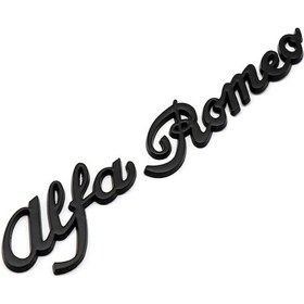 Resim Alfa Romeo Piano Black Bagaj Yazısı 3m 3d Abs Alfa Romeo 33 