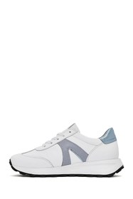 Resim Derimod Kadın Beyaz Bağcıklı Deri Sneaker 25SFD372218 