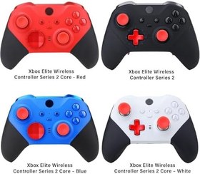 Resim VANPARK Xbox One Elite Serisi 2 Denetleyicisi için aksesuarlar (Model 1797), Metal Parmak Çubukları Yedek Parça Kitleri Xbox Elite Kablosuz Denetleyici Serisi 2 Çekirdek ile Uyumlu (Kırmızı) 