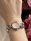 Resim Pembe Cam Tasarım Kol Saati 