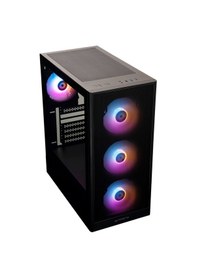 Resim Bitfenix Grafi Black 4x120mm Frgb Fan Mesh Temperli Cam Usb 3.0 Mid Tower Atx Gaming Kasa Bfc-grm-kkgsk-4f 