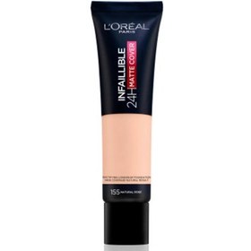 Resim Loreal Paris Infaillible 24H Matte Cover Kapatıcı Fondöten-155 Natural Rose 30ml 