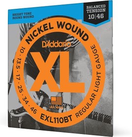 Resim Daddario Exl110Bt Elektro Gitar Tel Seti, Xl, 10-46, Nickel Wound, R 