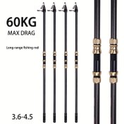 Resim MINGWO 60KG MAX Sürüklü Uzun Menzilli Karbon Fiber Balıkçılık Çubuğu - Hızlı Eylem Hafif 3.6m/4.2m/4.5m Tuzlu Su ve Tatlı Su Trolling Çubuğu, Ergonomik Tutma Kolu, Siyah ve Altın Detaylar ile Yem Balıkçılığı, Sevgililer Bayramı Anneler Günü Hediyeleri, Tuzlu Su Balıkçılık Ekipmanları, Şık Tasarım, Dayanıklı Yapı 