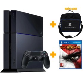 Resim Sony PS4 Standart 500GB (Yenilenmiş) + Tek Kol + Çanta + God of War 3 