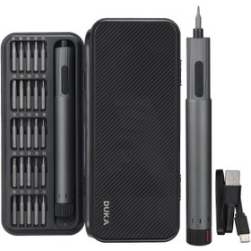 Resim ATUMAN E2 Hassas Elektrikli Tornavida Seti 29 parça Çift Seviyeli 210RPM Hızlı Şarjlı Yüksek Kalite 