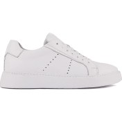 Resim Sail Lakers - Beyaz Deri Bağcıklı Erkek Sneaker 