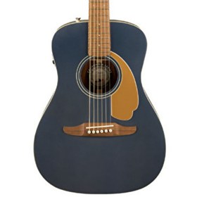 Resim Fender Malibu Player Elektro Akustik Gitar - Midnight Satin / Walnut 