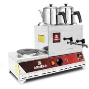 Resim Armeka Çay Kazanı Sanayi Tipi 15 Litre Çay Kazanı Elektrikli Pleytli Çay Kazanı Çay Ocağı 
