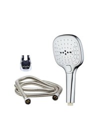 Resim 2 Fonksiyonlu Krom Duş Başlığı Gümüş 