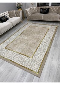 Resim Ideal Kadife 4 M2 Ve 6 M2 Seçenekli Lastikli Halı Örtüsü 343 