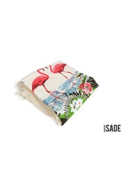 Resim Peştemal Bambu Flamingo Desen 